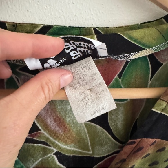 Vintage Hilo Hattie Hawaiian Print Romper 100% Cotton L - Picture 6 of 13